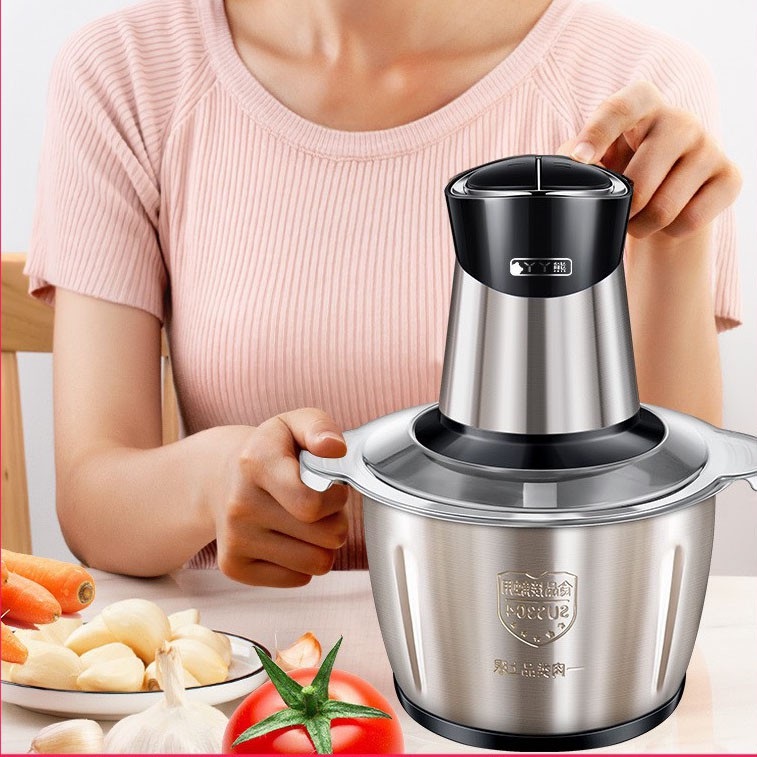 máy xay thịt cối inox