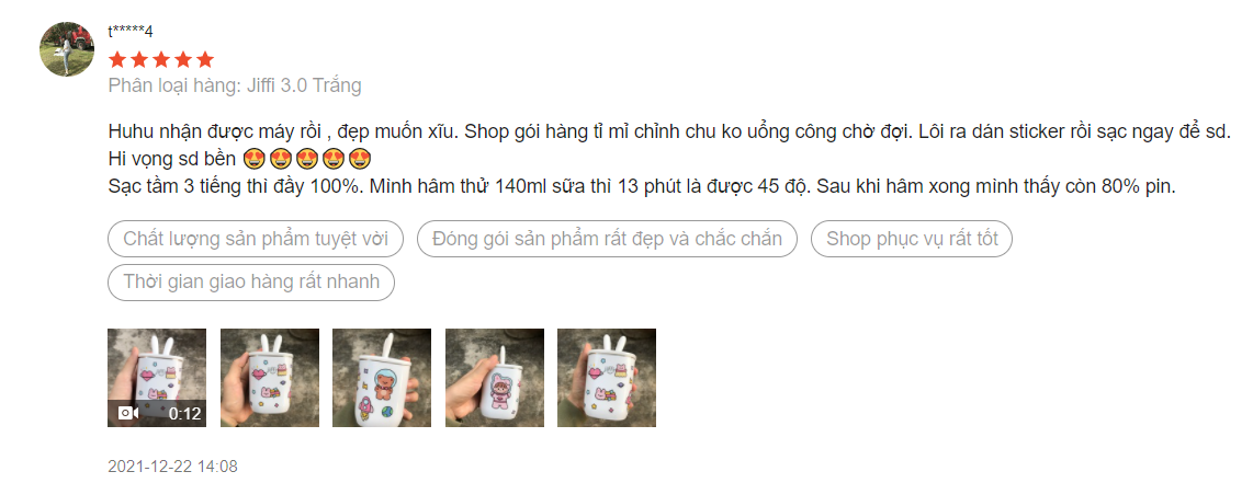 máy hâm sữa jiffi