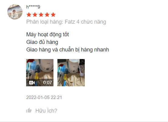 máy hâm sữa fatz 4 chức năng