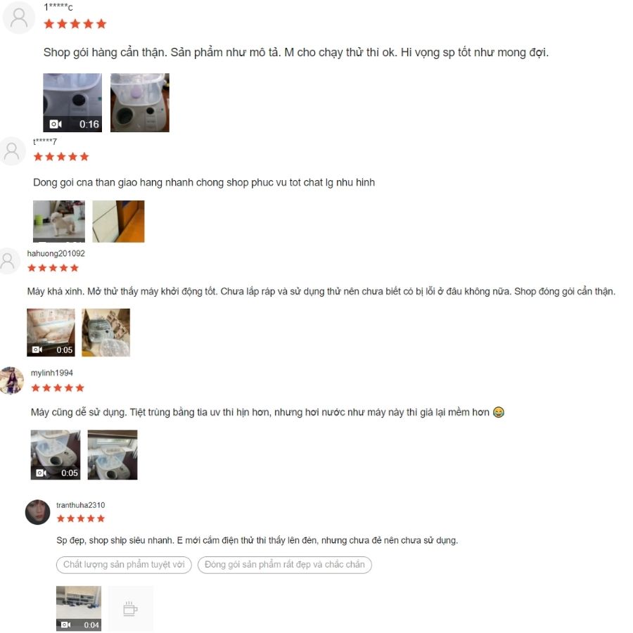 Đánh giá máy hâm sữa Moaz BéBé trên Shopee