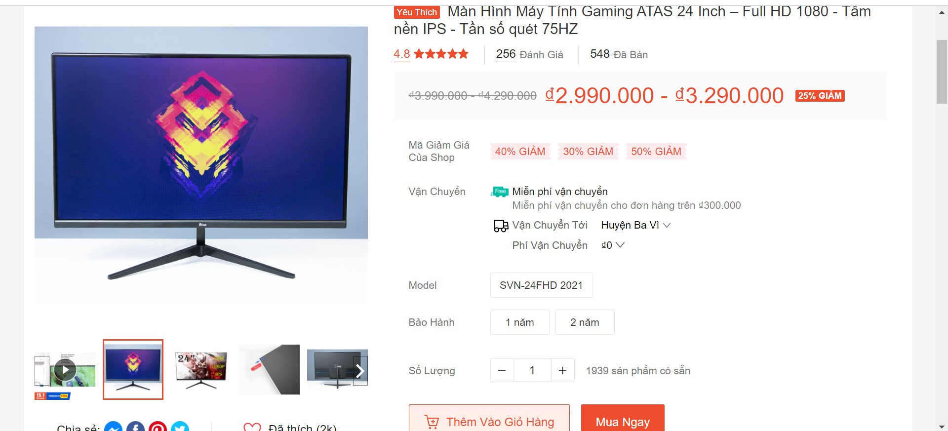 màn hình Atas 24 inch