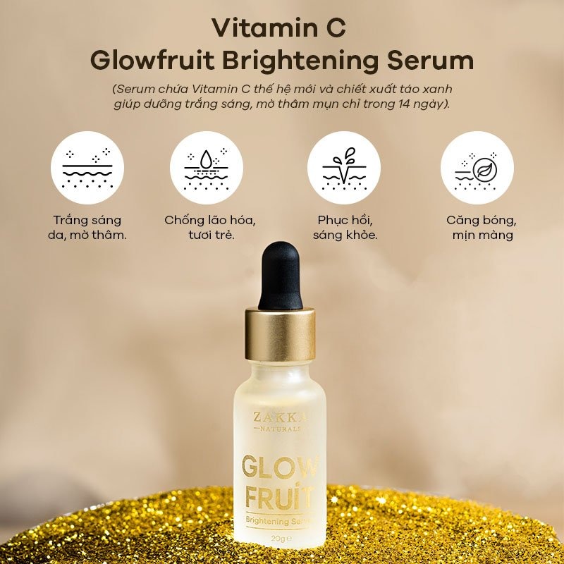 Serum Vitamin C Zakka Naturals Glow Fruit Brightening