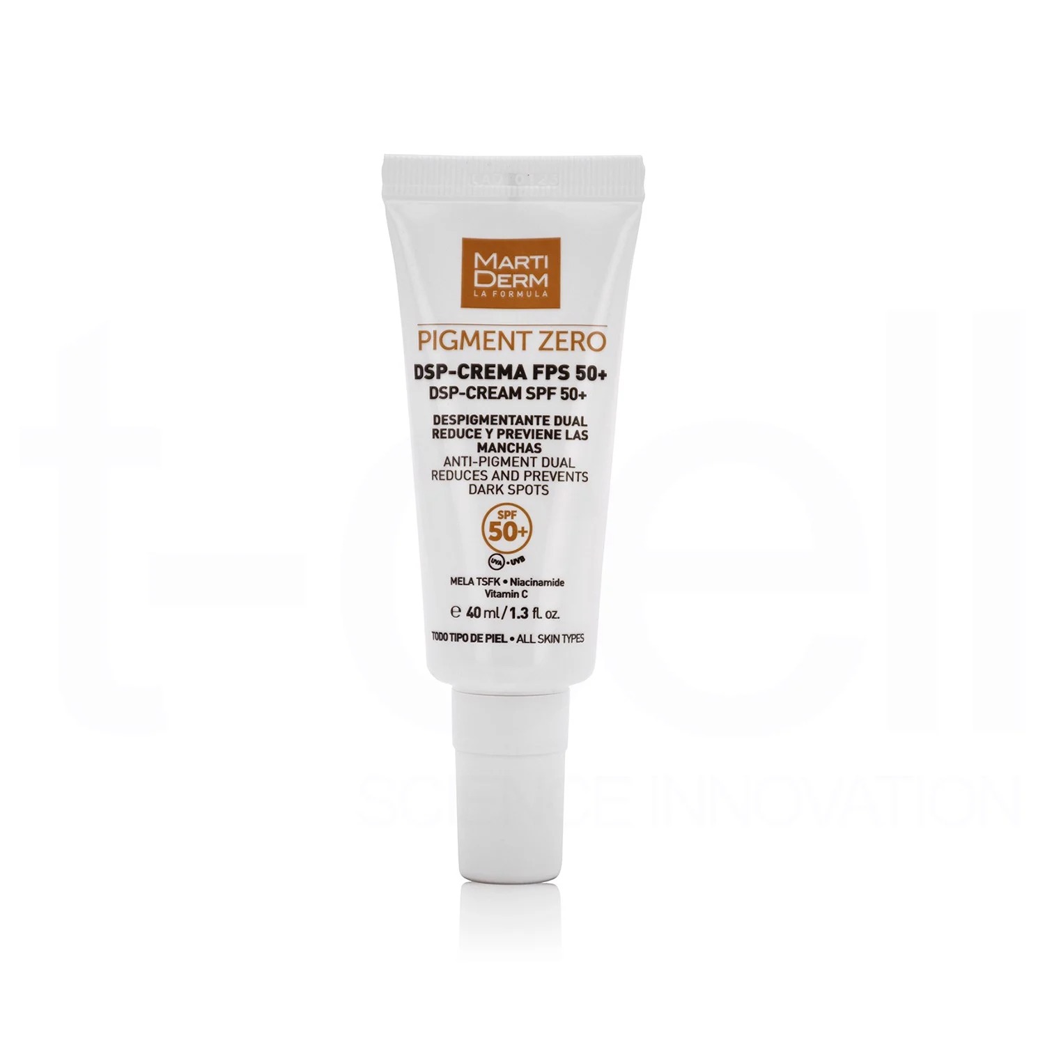 Kem chống nắng phổ rộng MartiDerm Pigment Zero DSP SPF50+ Cream