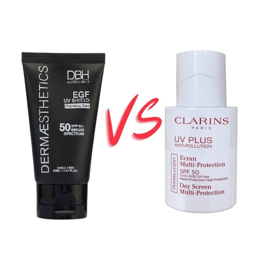 So sánh kem chống nắng của DBH và Clarins