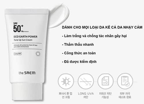 Kem chống nắng The Saem Power Tone Up Sun Cream