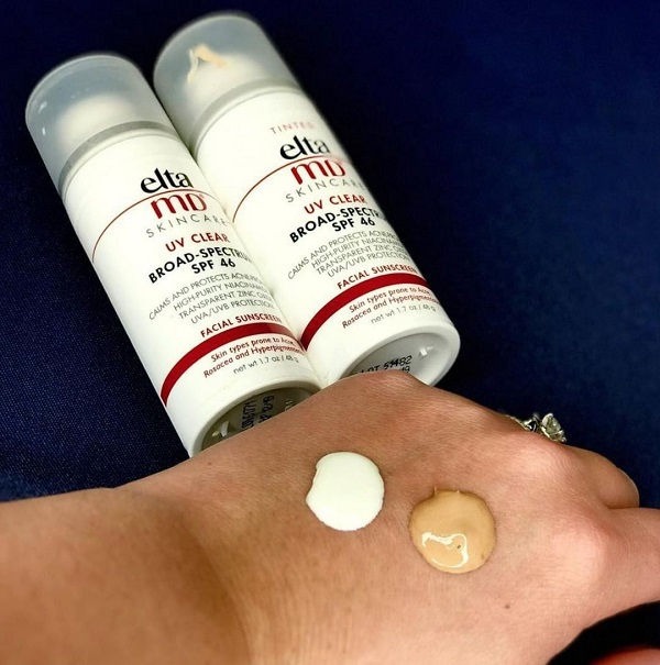 Kết cấu kem chống nắng bản có màu và không màu