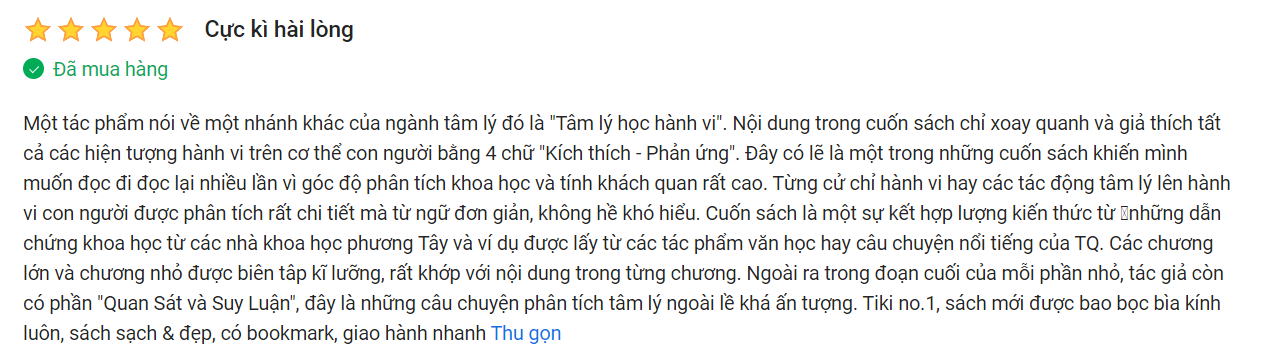 sách tâm lý học hành vi