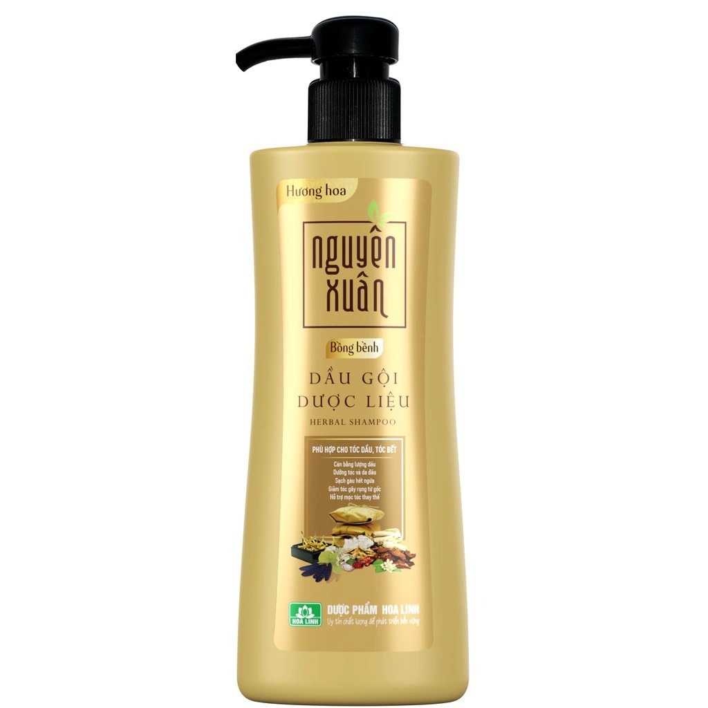 Dầu gội dược liệu Nguyên Xuân màu vàng