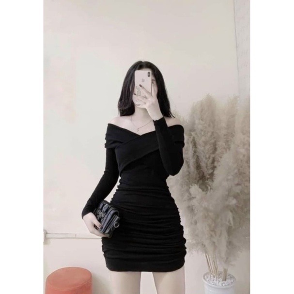 Đầm dự tiệc sang trọng trễ vai