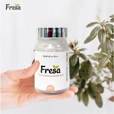 Viên uống trắng da chống nắng Fresa Whitening & Sunblock