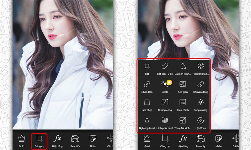 Ứng dụng chỉnh ảnh đẹp