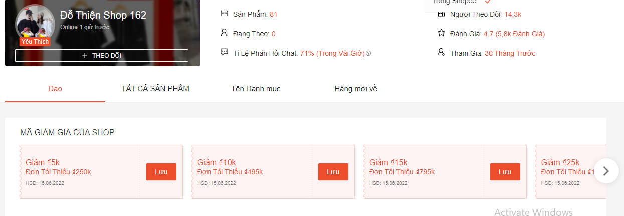 Shop đồ nam Thành Phố Hồ Chí Minh