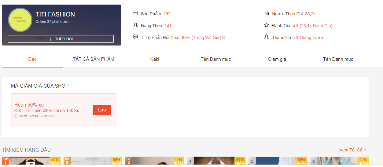 Shop đồ nam Thành Phố Hồ Chí Minh