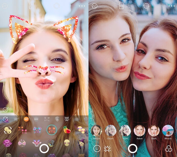 ứng dụng chụp ảnh tự sướng b612