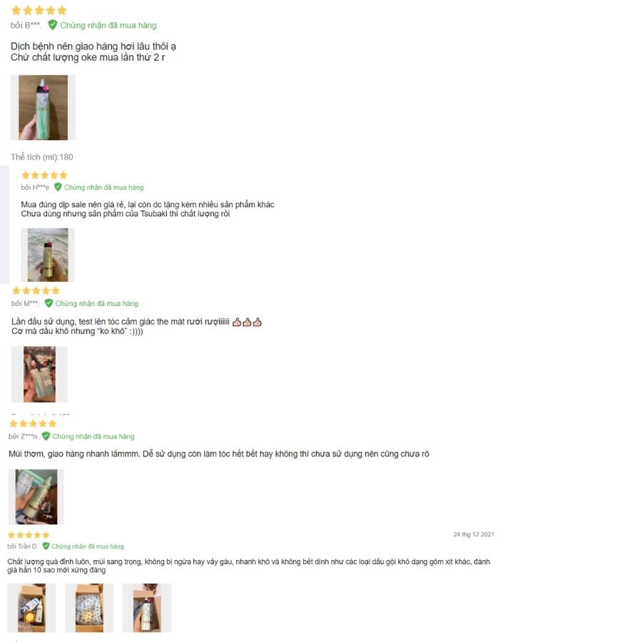 Đánh giá của người mua dầu gội khô trên Lazada