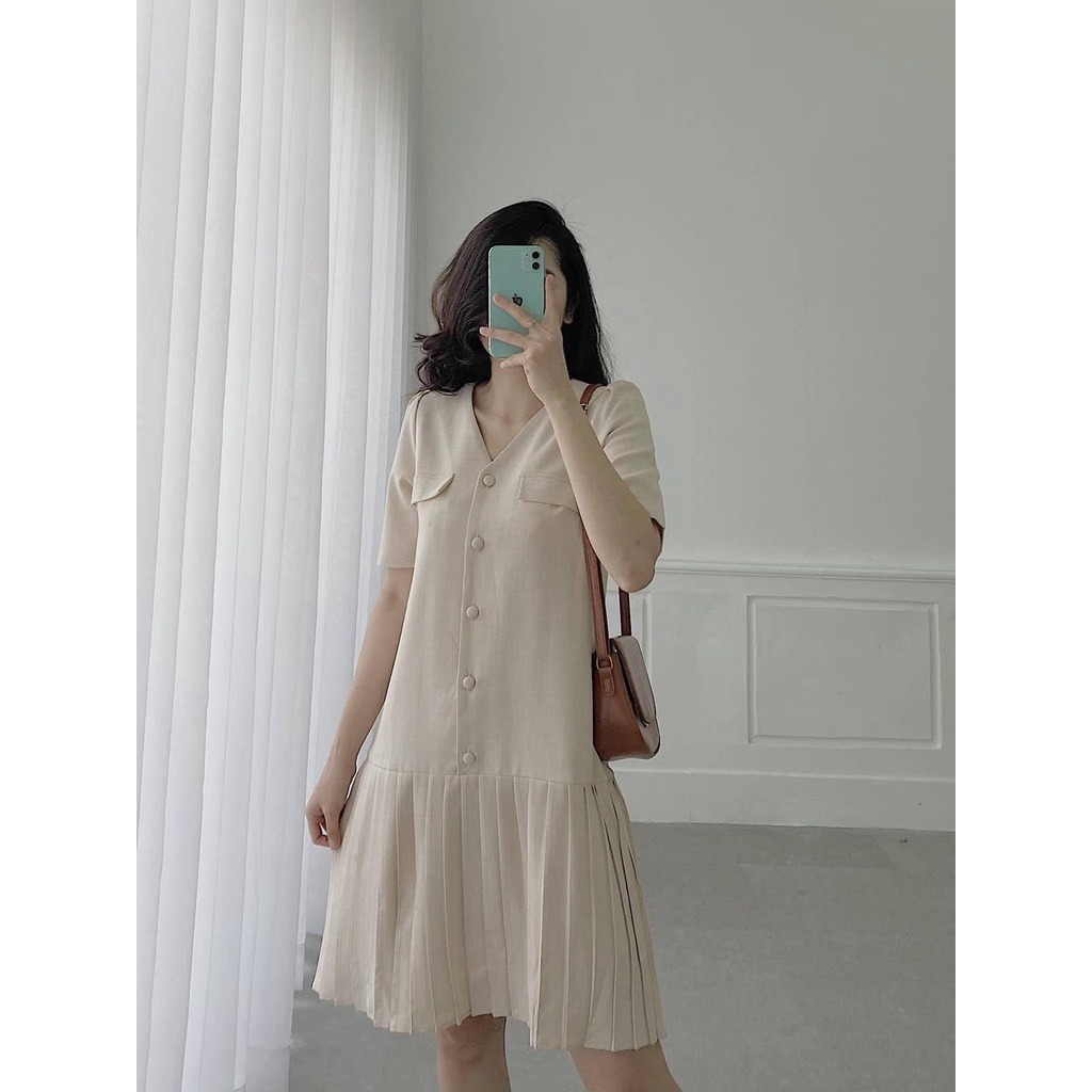 Váy đi biển cho người béo thiết kế vintage