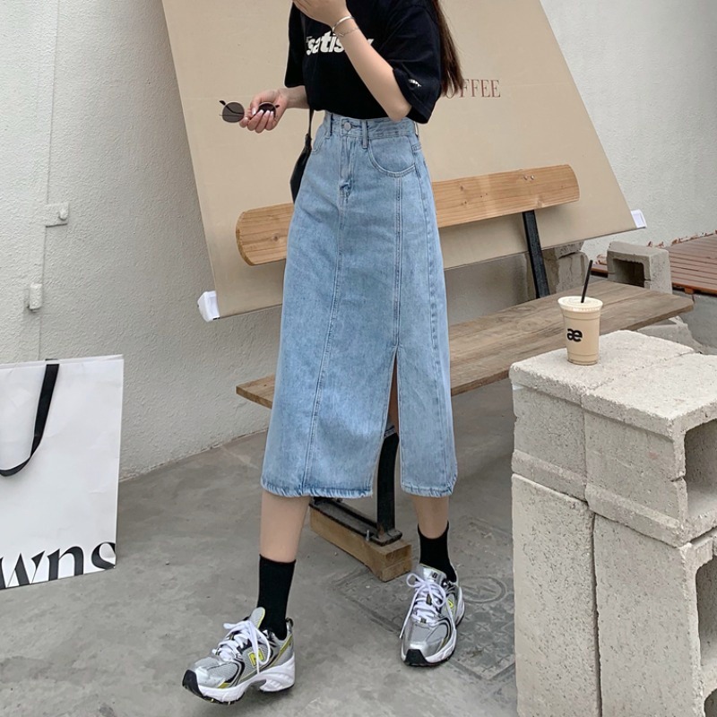 Chân váy jean ulzzang phong cách Hàn Quốc