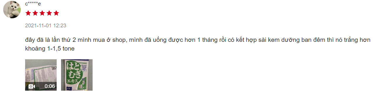 viên uống sáng da dhc