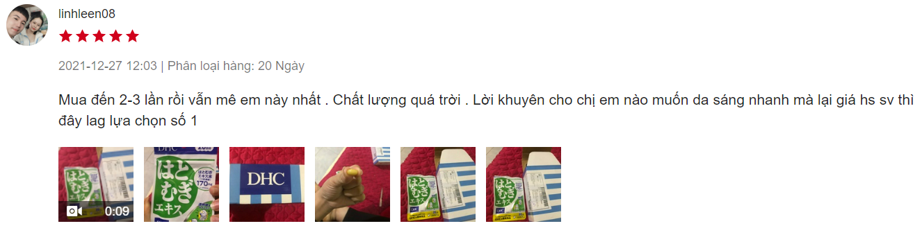 viên uống sáng da dhc