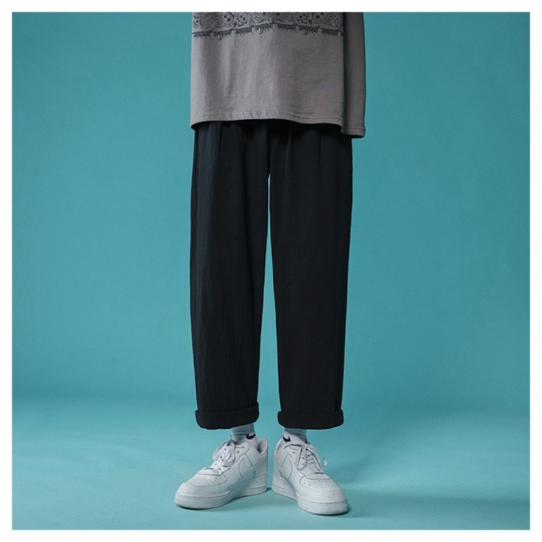 Quần baggy đũi ống rộng + áo phông