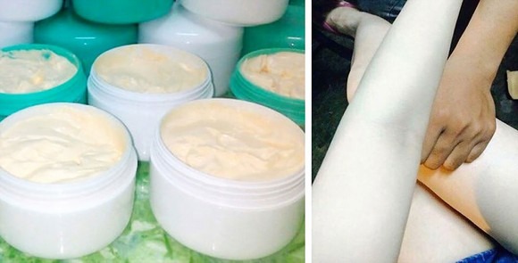 cách dưỡng trắng da body bằng kem trộn