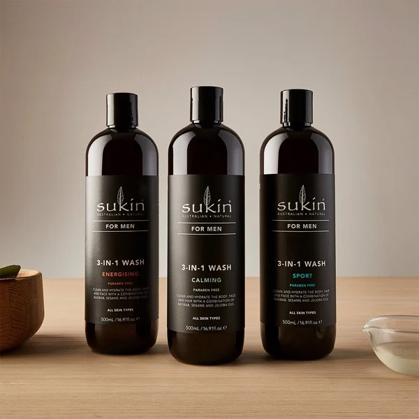 Sữa tắm Sukin For Men Calming Body Wash