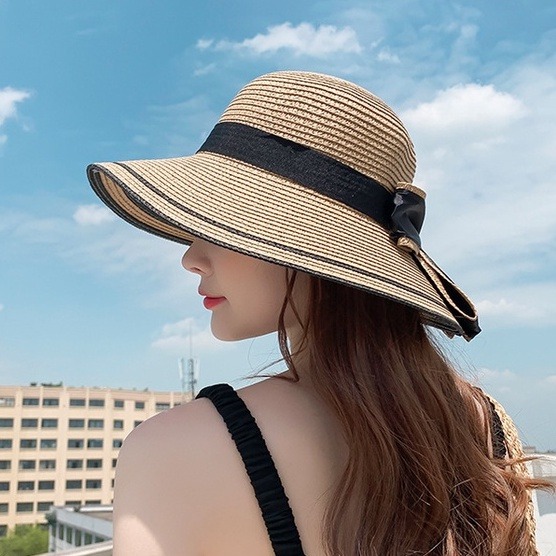 Mũ đi biển vành cụp 2 viền