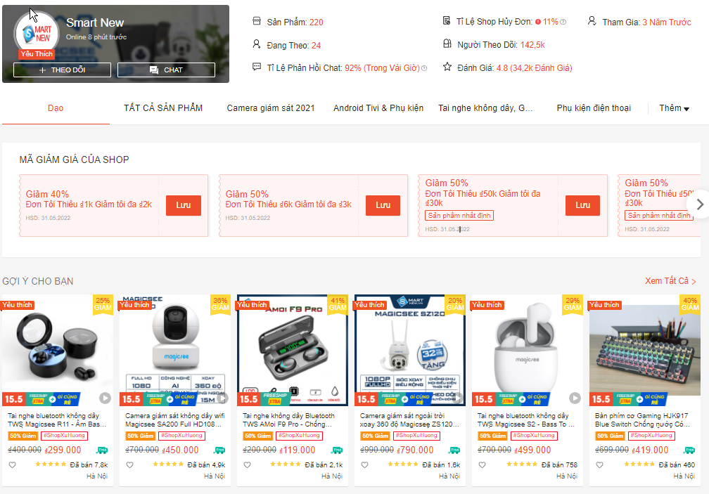  Smartnew - Đơn vị mua camera ngoài trời