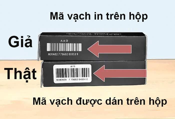 Nhận biết qua mã vạch