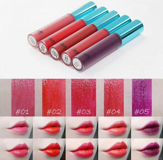 Bảng màu son BBIA Last Velvet Lip Tint Ver 1
