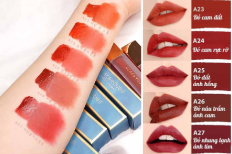 Bảng màu son Black Rouge Ver 5 Beauty And Midnight