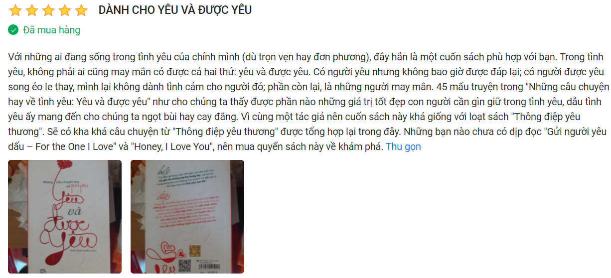 Sách hay về tình yêu