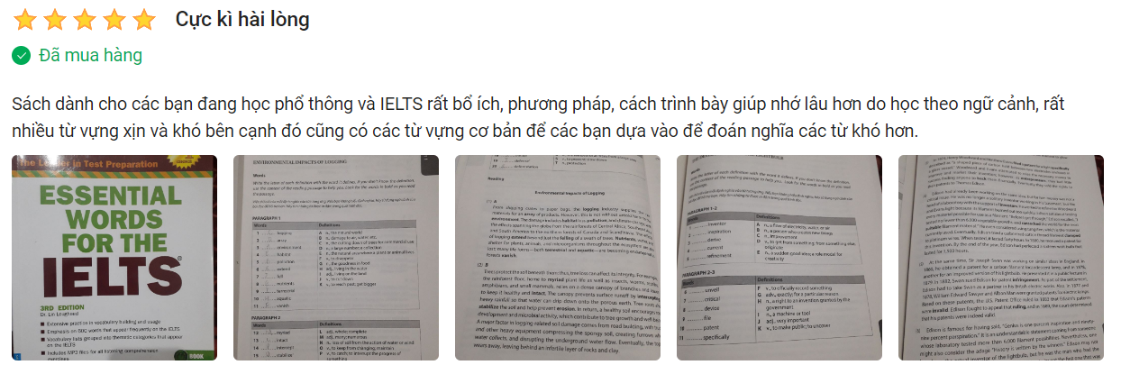 sách học từ vựng IELTS