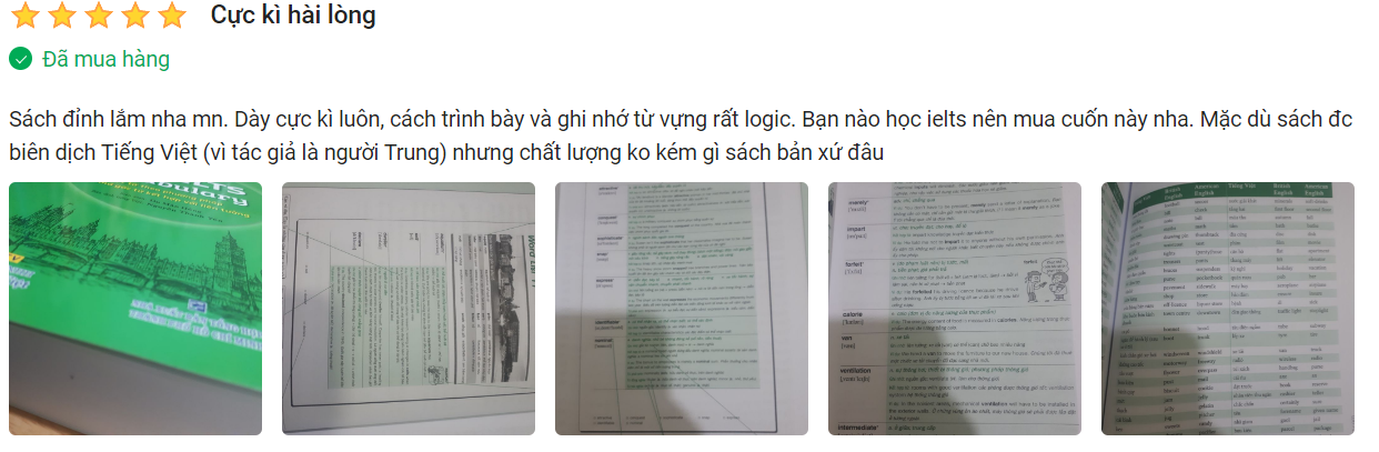 sách học từ vựng IELTS