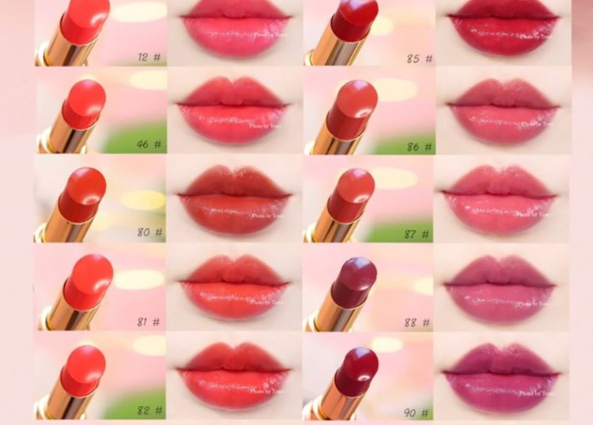 Bảng màu son thỏi YSL Rouge Volupte Shine