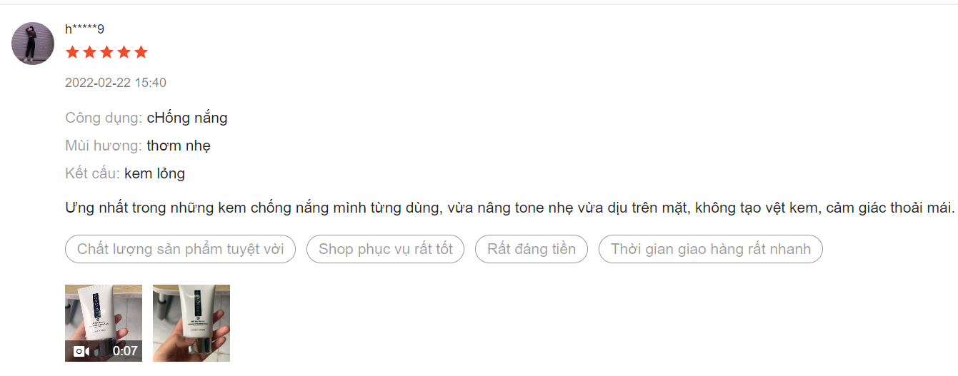 kem chống nắng Gorgeous