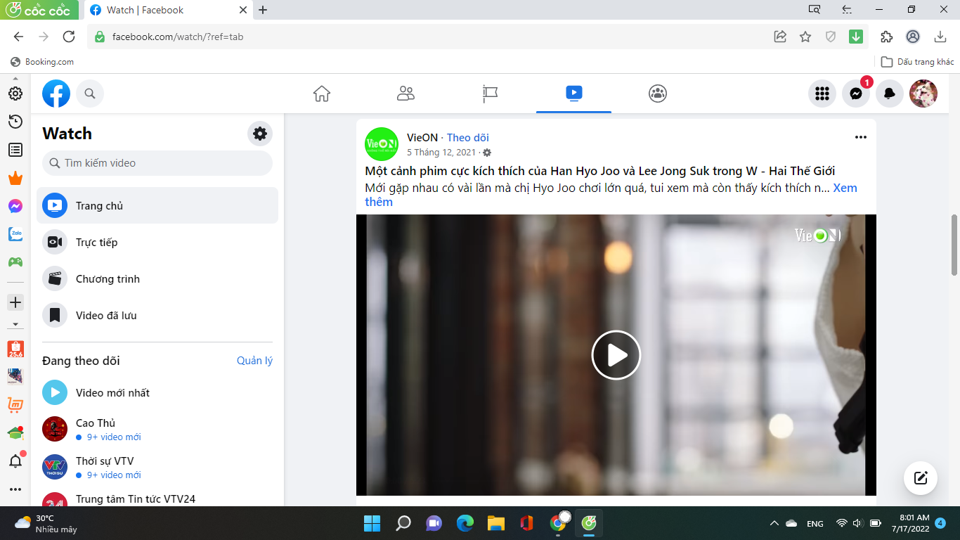 Cách lưu video trên Facebook với máy tính