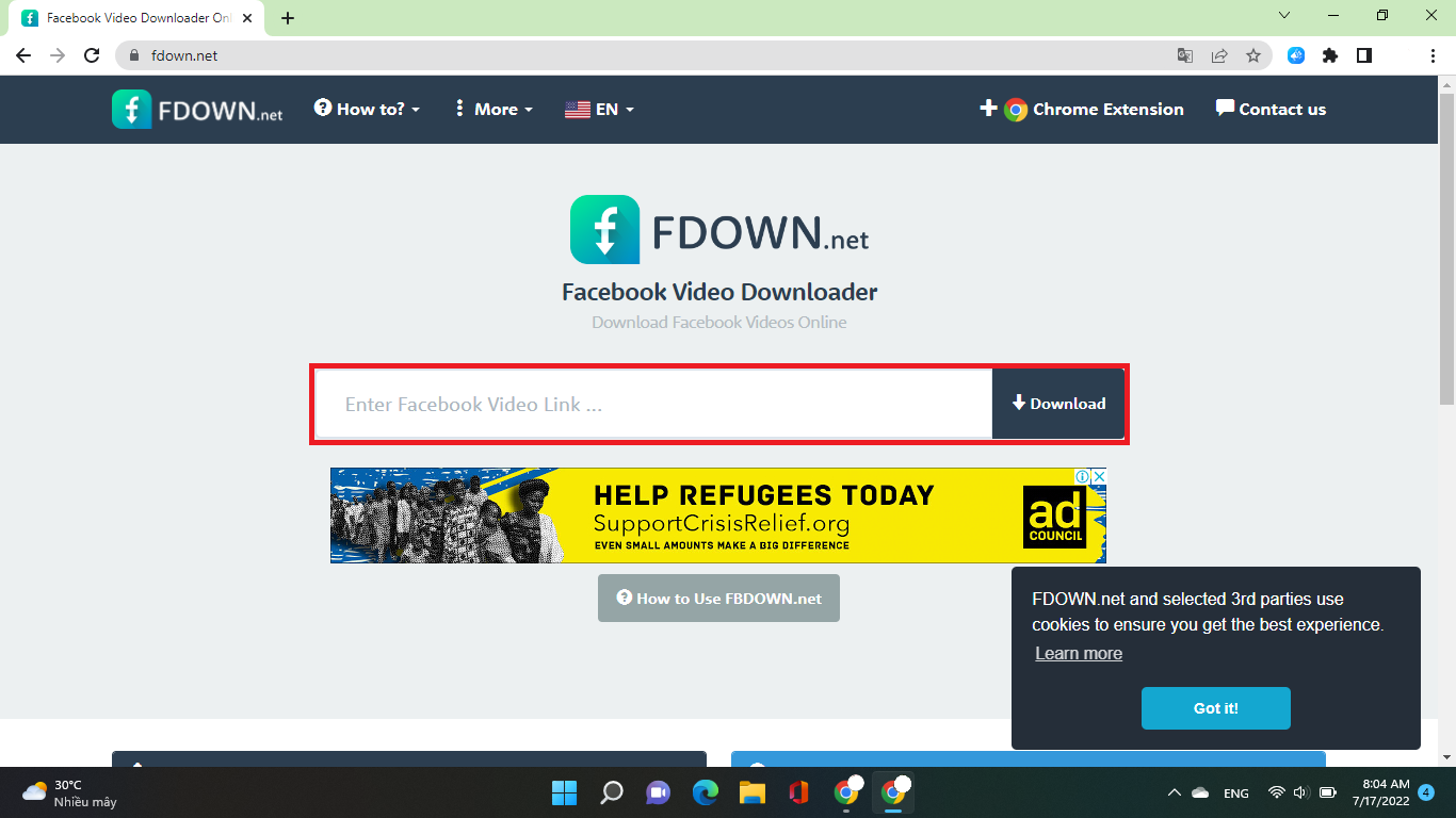 Cách lưu video trên Facebook với máy tính