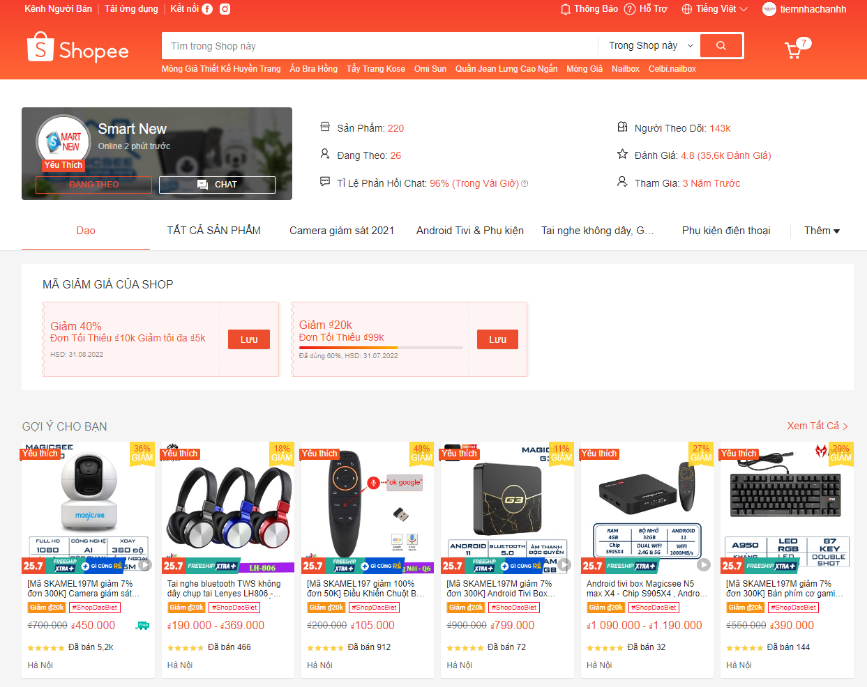 mua sắm điện tử siêu sale