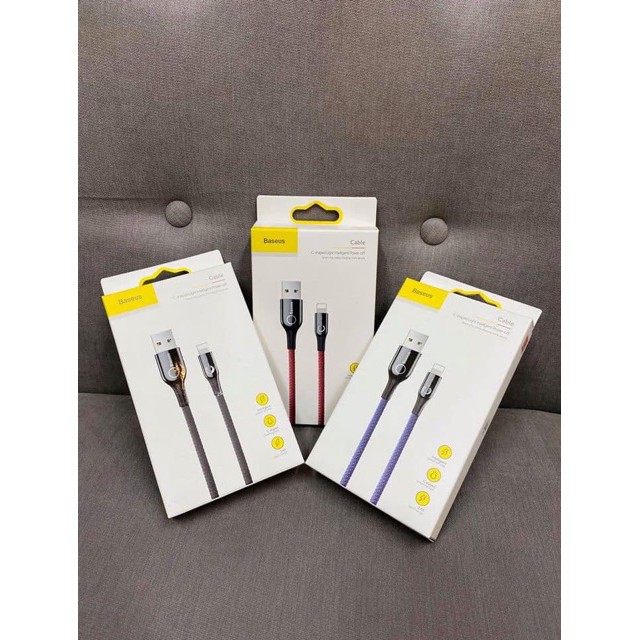 Cáp sạc Type C tự ngắt Baseus C Shape Lightning LV345