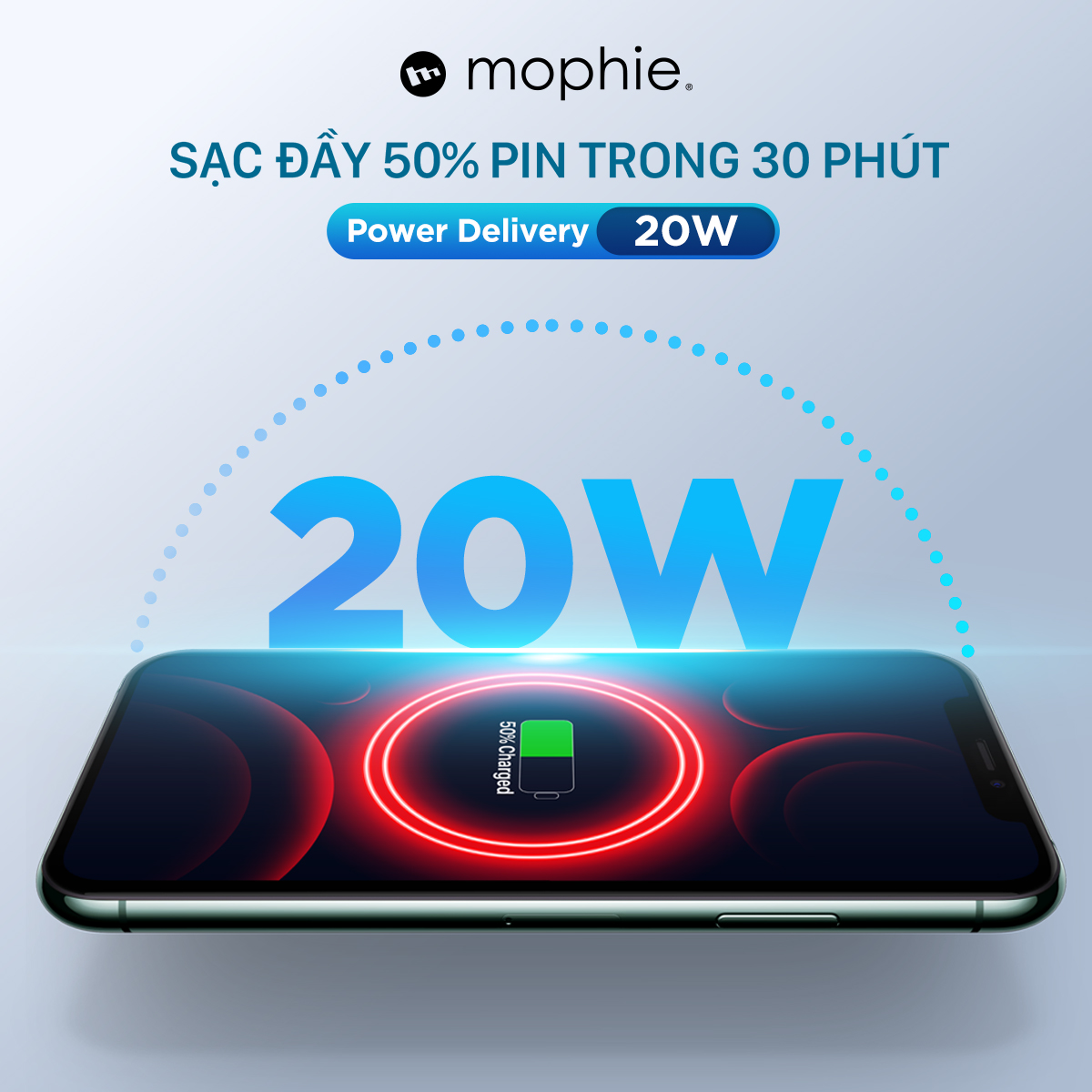 Củ sạc nhanh Mophie PD 20W USB-C