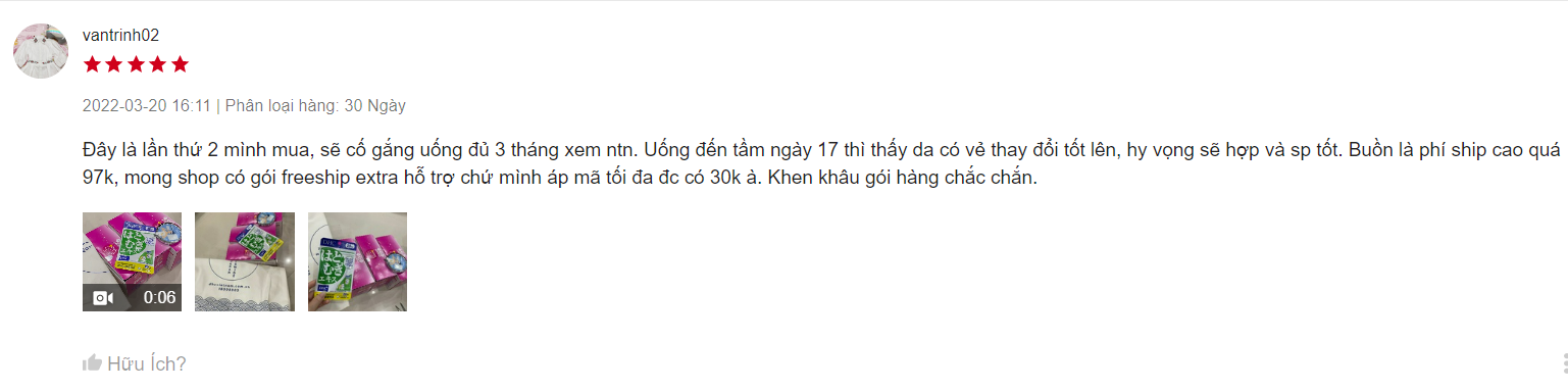 Đánh giá collagen dhc dạng nước