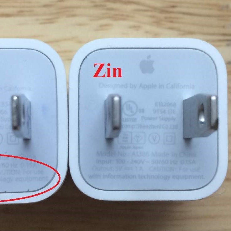 phân biệt sạc nhanh iphone chính hãng