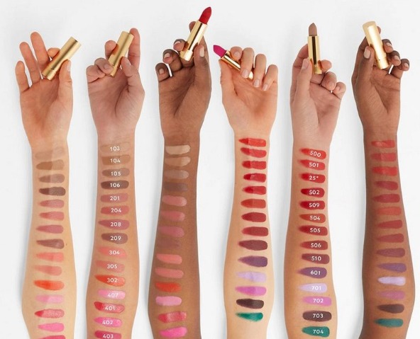 Bảng màu Son Gucci Rouge DE Beauté Brilliant