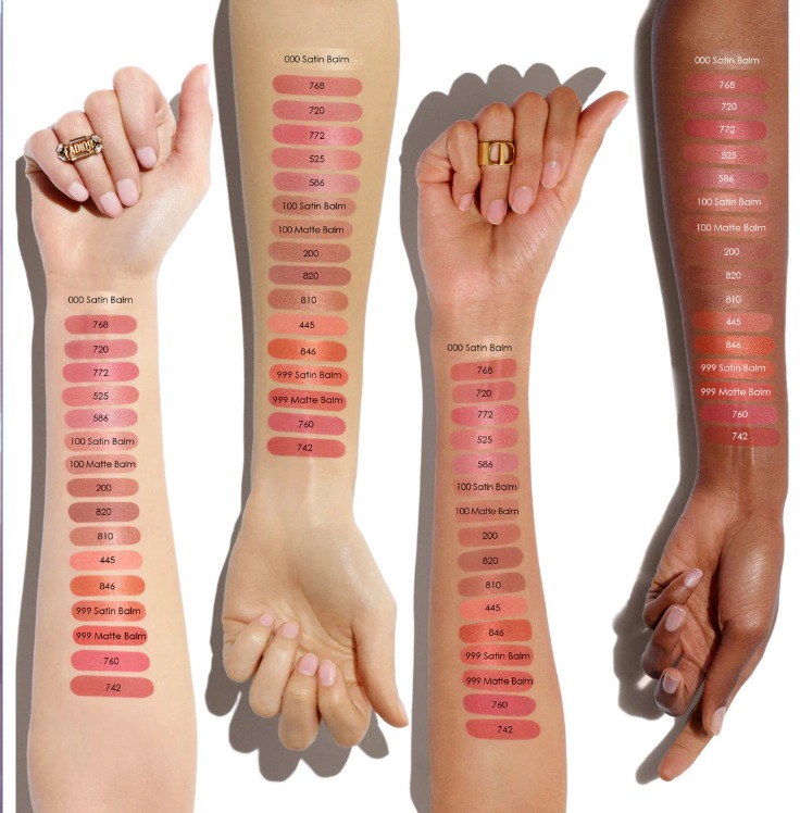 Bảng màu son Rouge Dior Colored Lip Balm